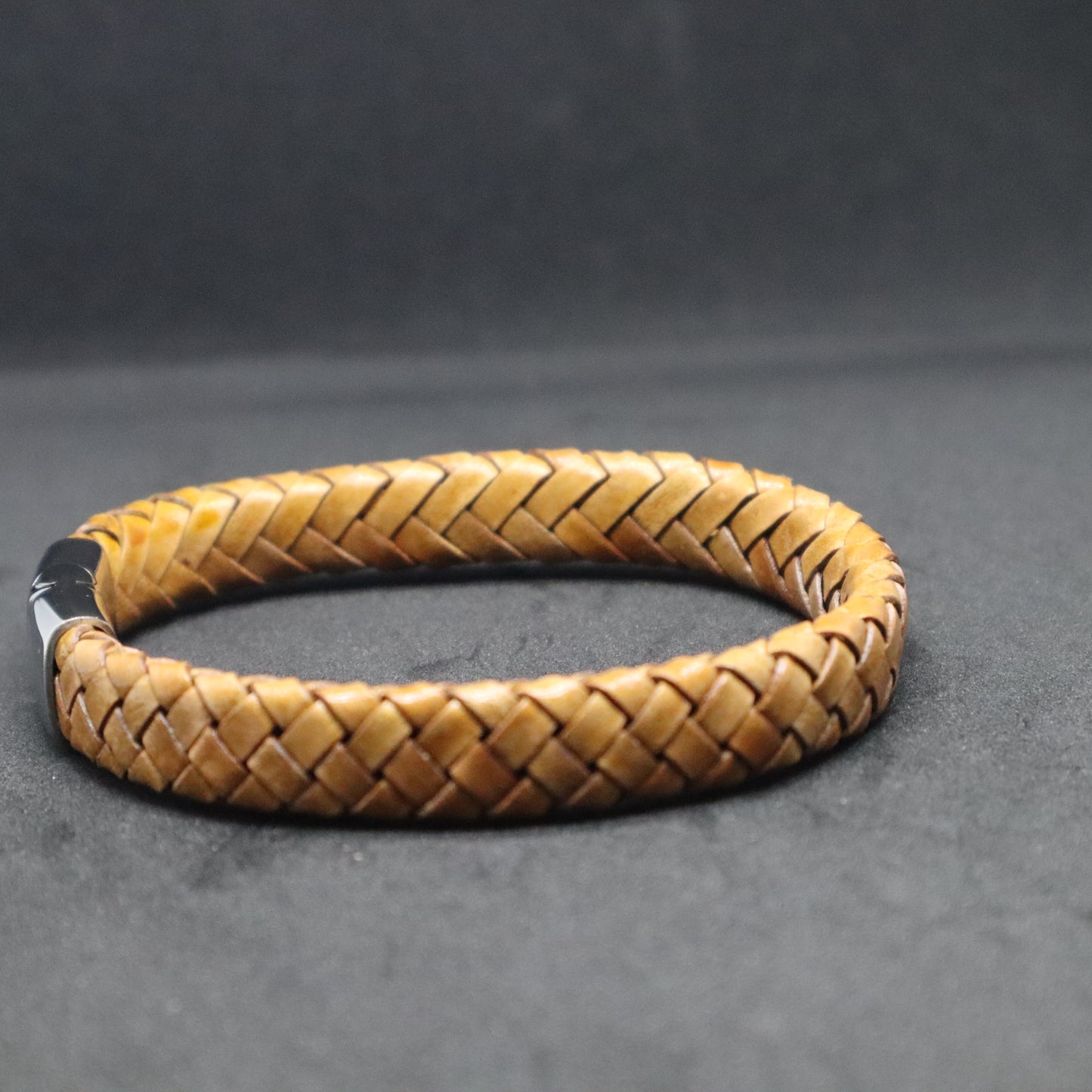 Men's Thick Flat Plaited Bracelet