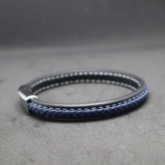 Men's Stitched Leather Bracelet