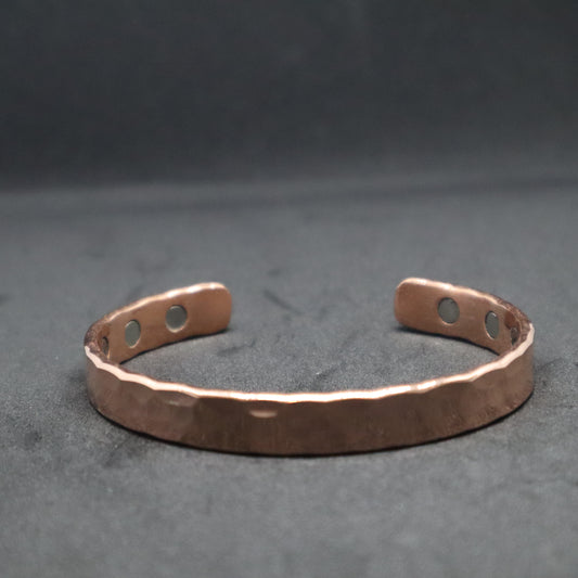 Hammered Copper Magnetic Therapy Bracelet