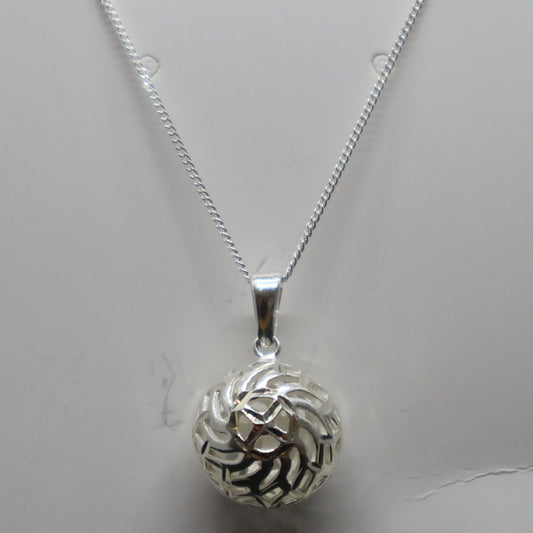 Sterling Silver Ball Necklace