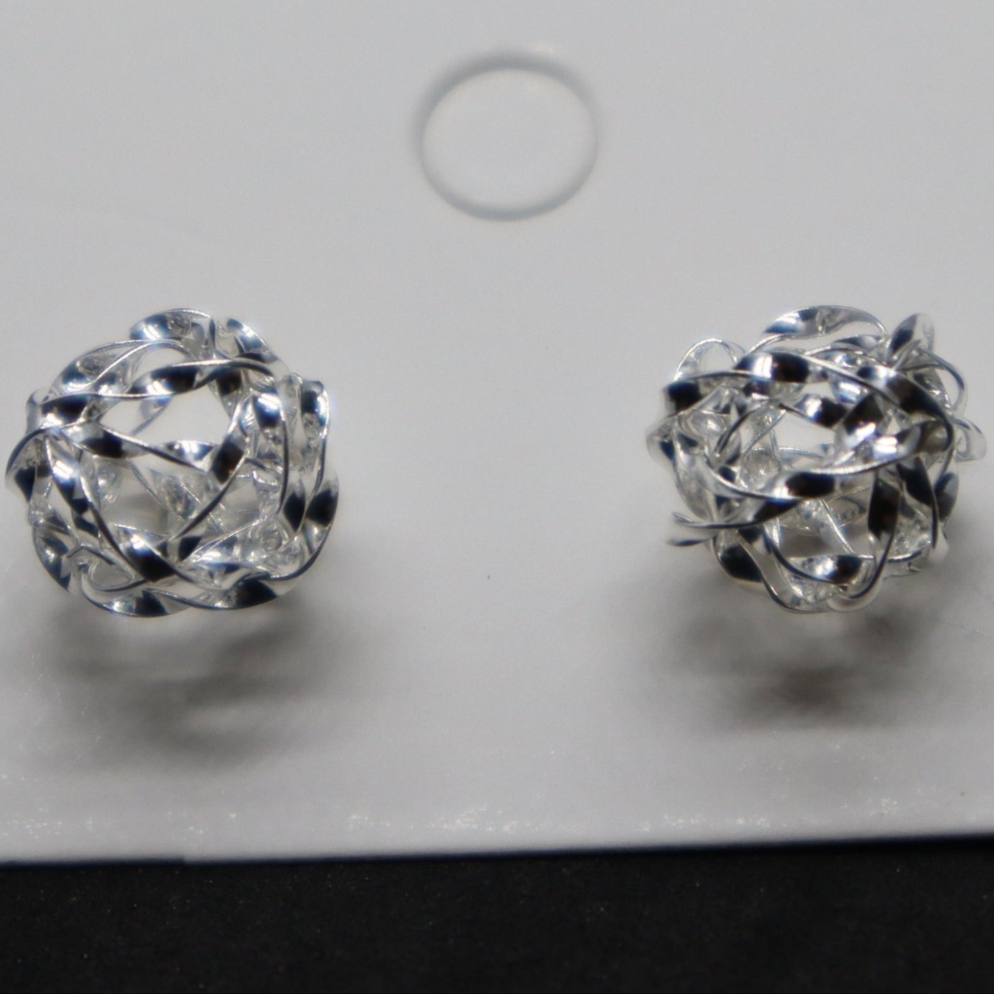 Sterling Silver Knot Stud Earring