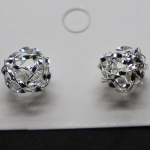 Sterling Silver Knot Stud Earring