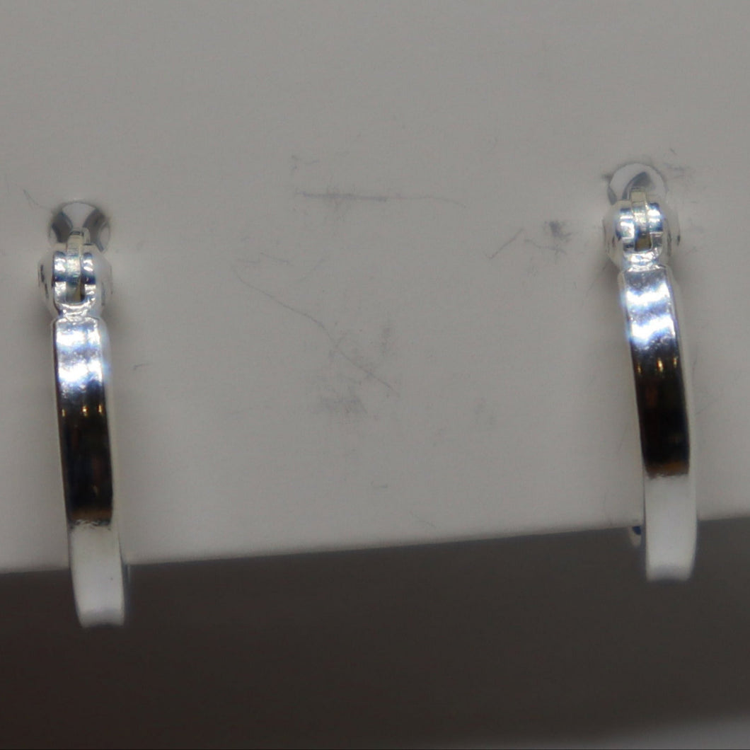 Small Sterling Silver Huggies