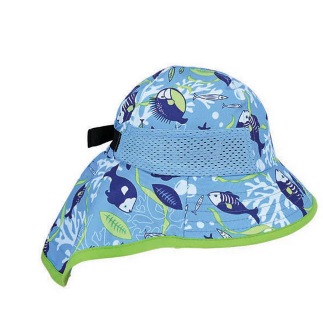 Kendra – Kid’s Printed Microfibre Face-saver Legionnaire Hat