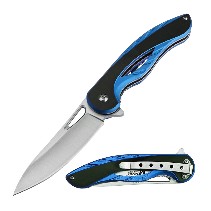 MTech Blue Folding Knife – Ball Bearing Pivot