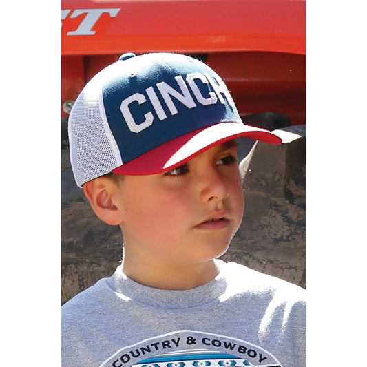 CINCH Youth Cap – Classic Red, Blue & White
