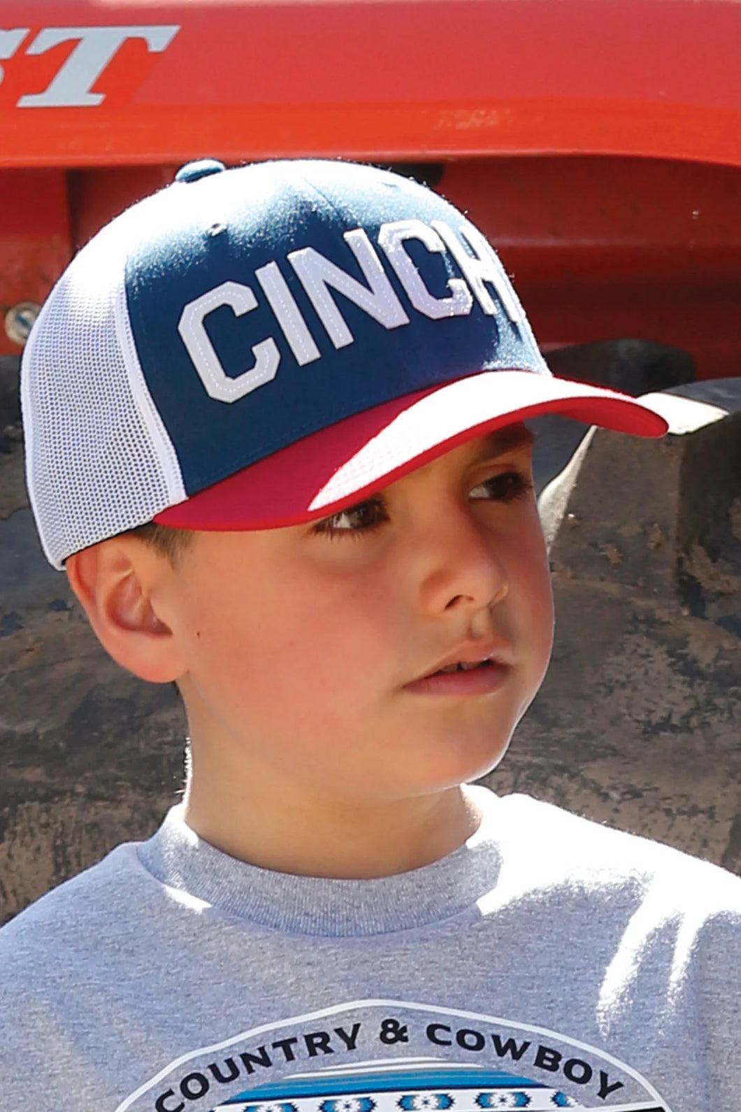 Cinch - Classic Red Blue White Cap - Youth