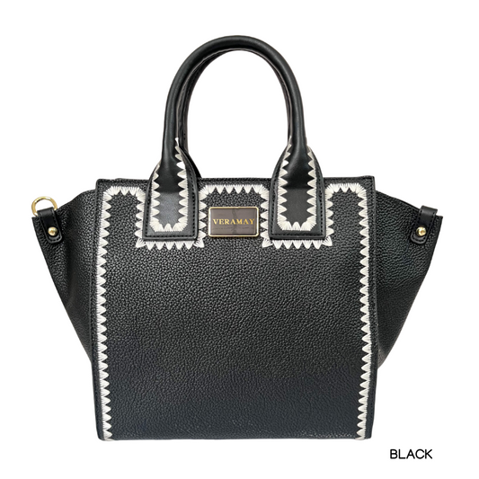 MIRA Vera May Handbag – Vegan Leather (Black)