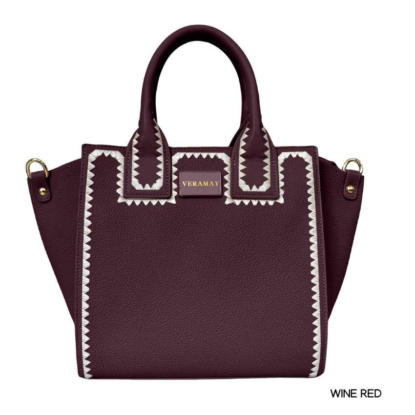 MIRA Vera May Handbag – Vegan Leather (Wine)
