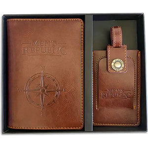 Men's Republic Travel Wallet & Luggage Tag Set