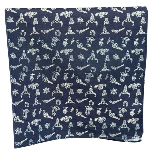 Bush Mits Navy Eston Jones by Jess Scott Neck Scarf
