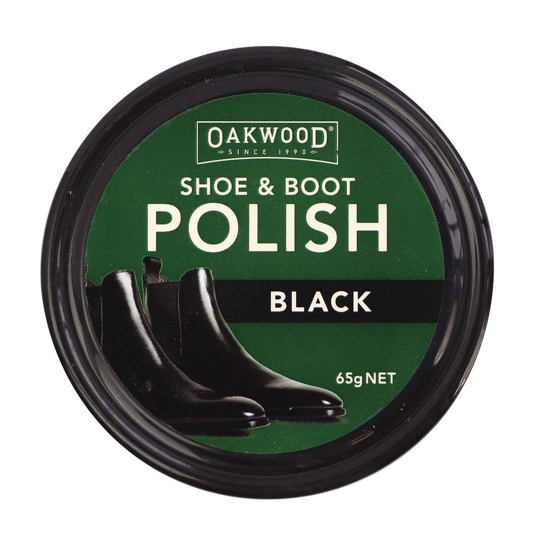 Oakwood Shoe & Boot Polish Black 65g
