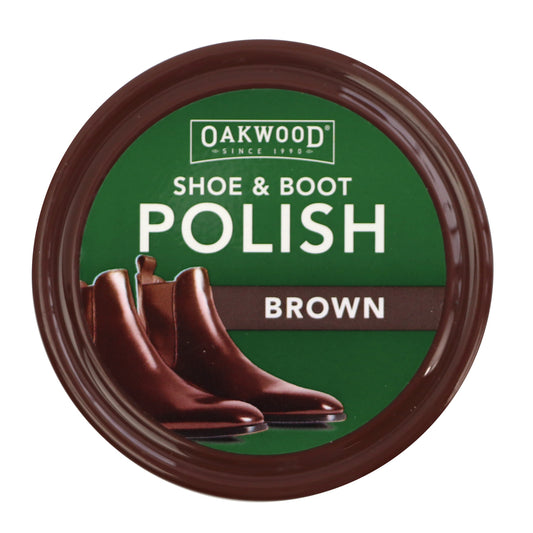Oakwood Shoe & Boot Polish Brown 65g