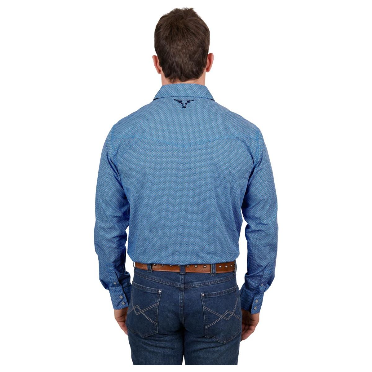 Pure Western - Men's Seth Print Western Long Sleeve Shirt