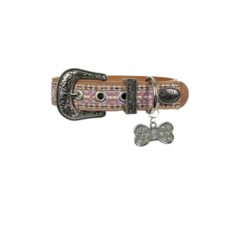 Pure Western – Nikki Dog Collar – Lilac PU