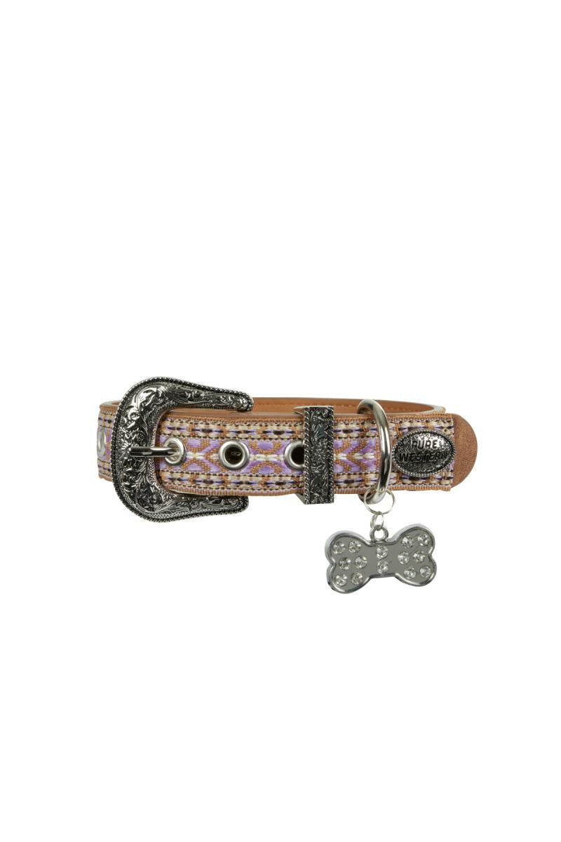 Pure Western - Nikki Dog Collar - Lilac