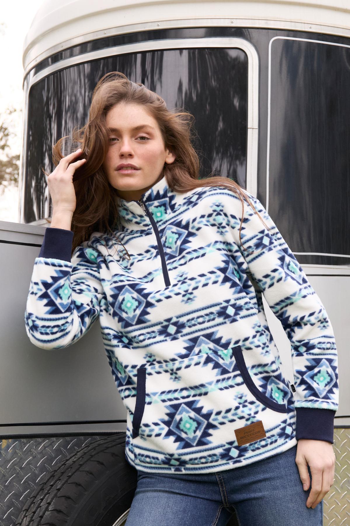 Pure Western Women’s Briana 1/4 Zip Polar Fleece Pullover