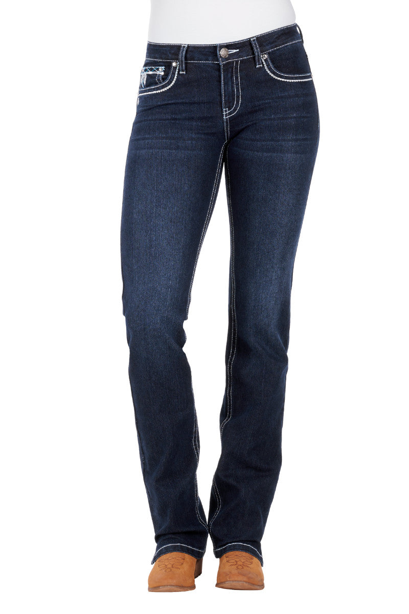 Pure Western 34" Leg - Women's Raina Straight Leg Jean