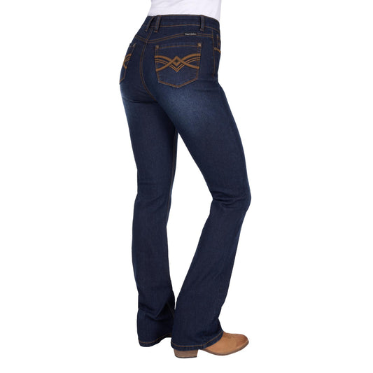 Pure Western Women’s Nova High Rise Boot Cut Jean – 34” Leg