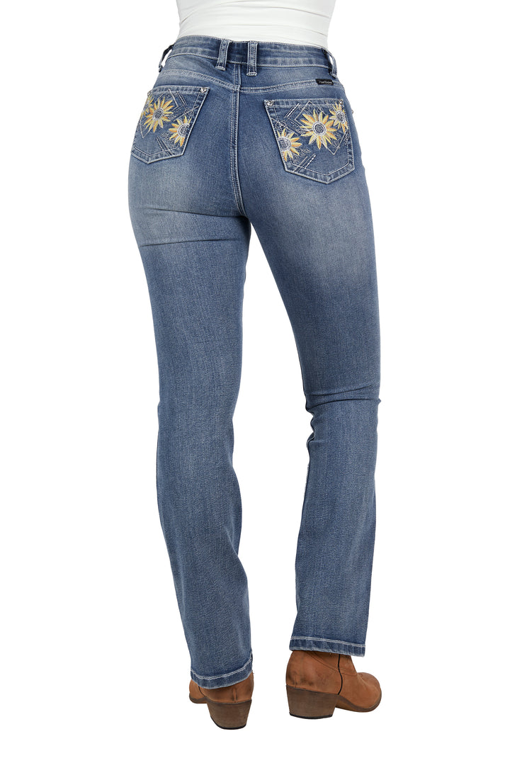 Pure Western Women's Amy High Rise Boot Cut Jean – 32" Leg