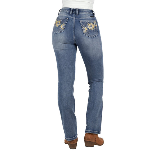Pure Western Women's Amy High Rise Boot Cut Jean – 32" Leg