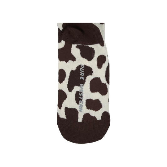 Pure Western -  Black/Tan Adult Crew Socks (Twin Pack)