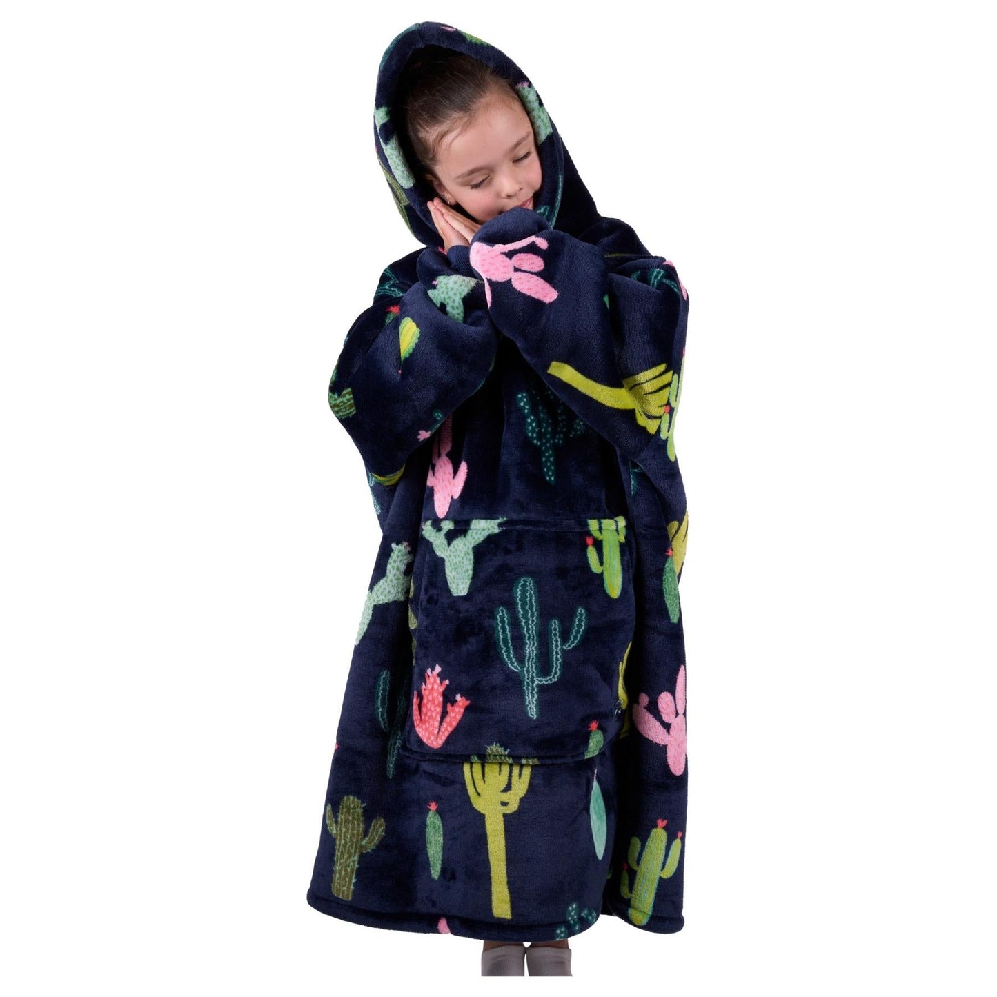 Pure Western - Kid’s Cactus Print Snuggle Hoodie