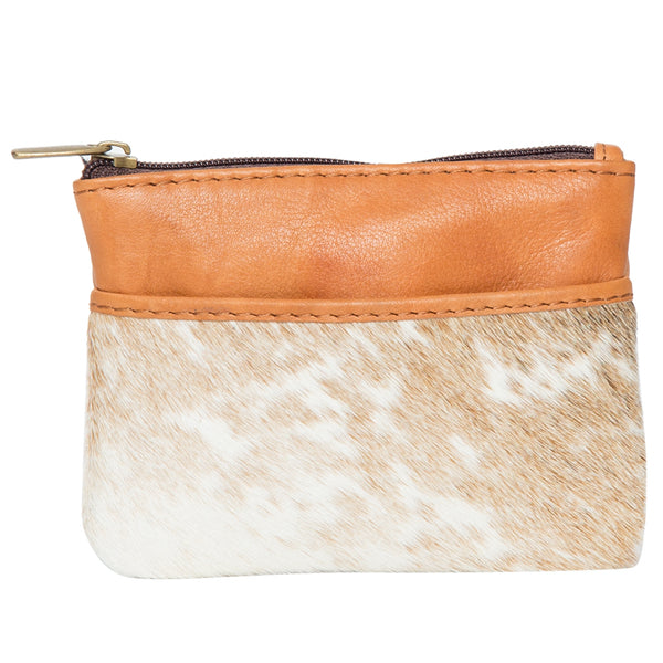 Peru Card & Change Cowhide Purse