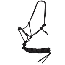 Load image into Gallery viewer, Training Halter &amp; Lead Set Black 15&#39;/4.6M Lead
