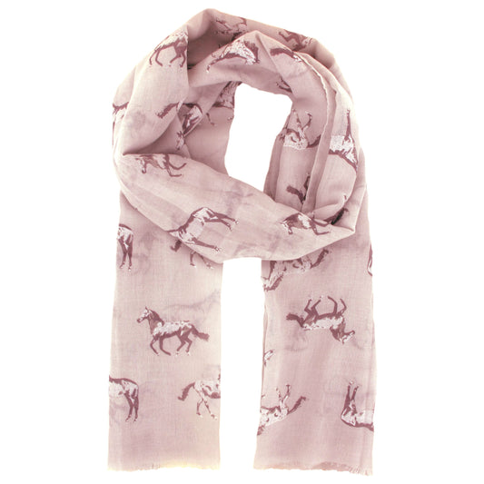 Pink Horse Scarf