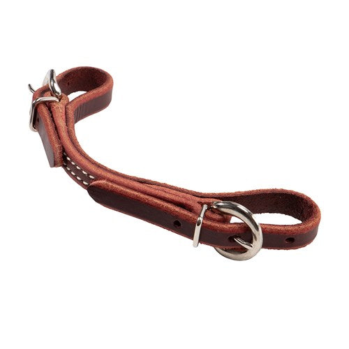 Professional’s Choice Latigo Double Buckle Curb Strap – Burgundy