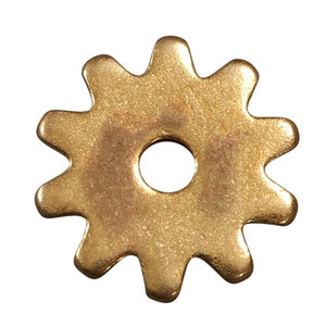 Brass Spur Rowels - 10 Point Rounded 7/8"