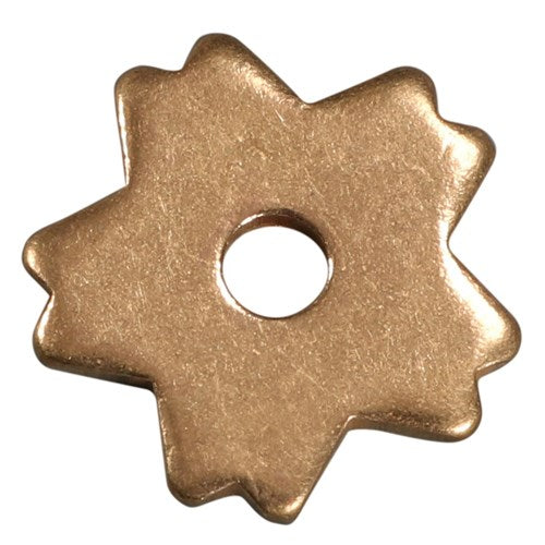 Brass Spur Rowels - 5 Star Split Ends Rounded 1"