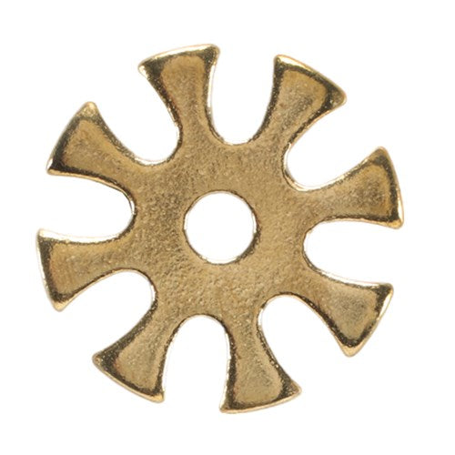 Brass Spur Rowels - 8 Point Rounded Flower 1.1/16"