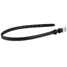 Load image into Gallery viewer, Landsborough English Spur Straps - Plain 3/8&quot; - Black
