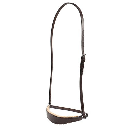 Felt Lined Drop Noseband – Brown Leather