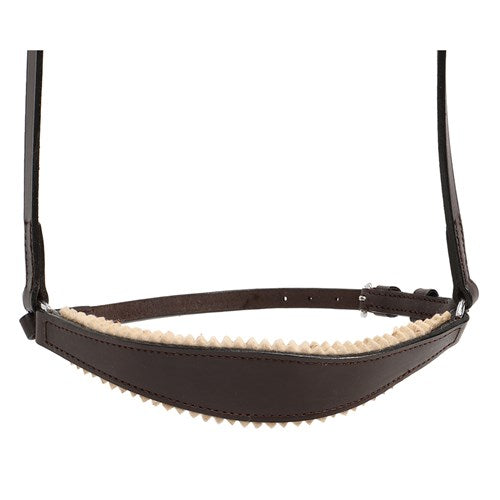Felt Lined Drop Noseband – Brown Leather