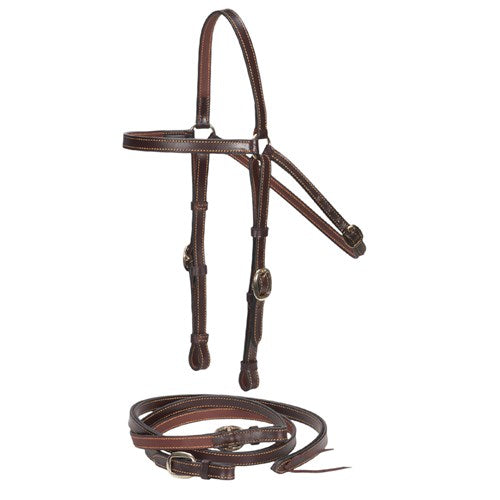 Flinders Edge Sewn 3/4" Barcoo Bridle & Reins