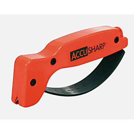 AccuSharp Knife & Tool Sharpener – 6″ Overall – Blaze Orange