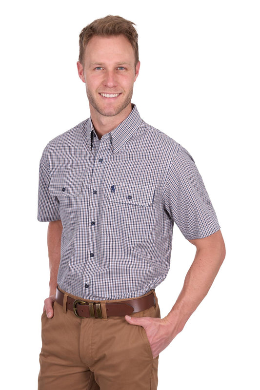 Thomas Cook Men’s Will Check 2-Pocket Short Sleeve Shirt