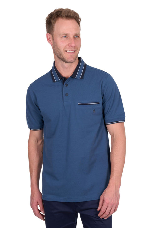 Thomas Cook Men’s Ben Tailored 1-Pocket Short Sleeve Polo