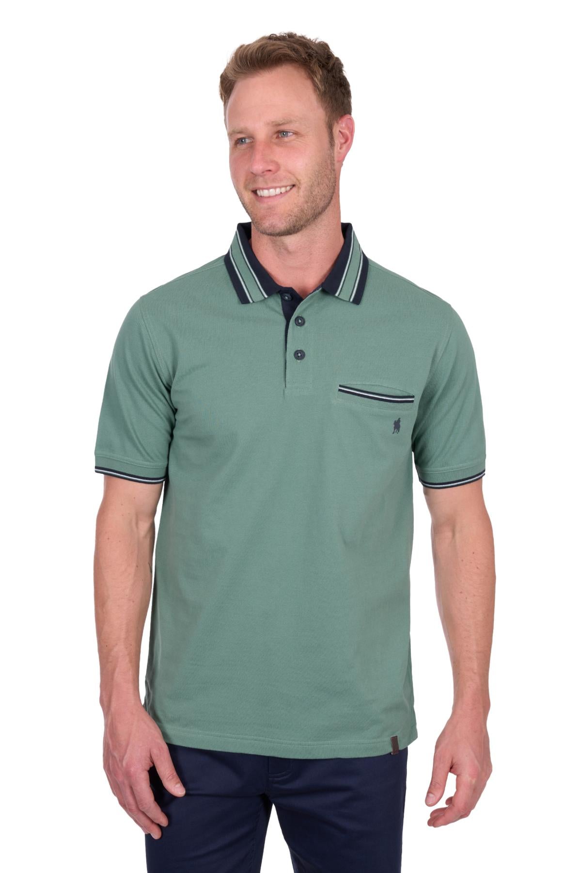 Thomas Cook Men’s Ben Tailored 1-Pocket Short Sleeve Polo