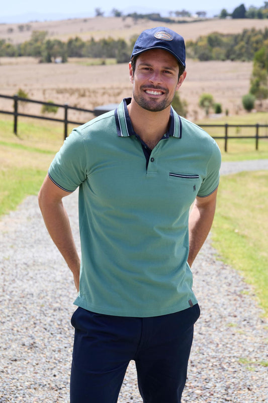 Thomas Cook Men’s Ben Tailored 1-Pocket Short Sleeve Polo