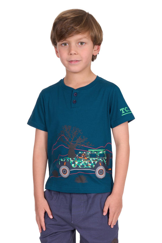 Thomas Cook Boy’s Lucas Short Sleeve Henley Tee