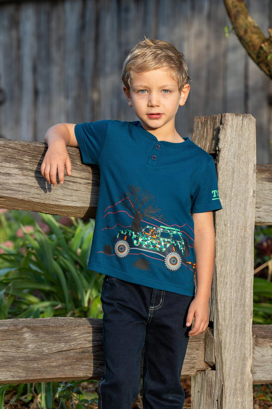 Thomas Cook Boy’s Lucas Short Sleeve Henley Tee
