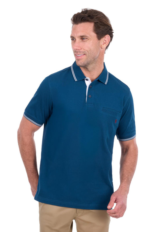Thomas Cook Men’s Henry Tailored 1-Pocket Short Sleeve Polo