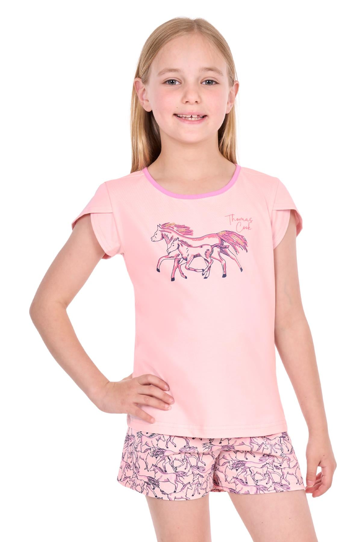 Girl’s Running Horses Glow In The Dark PJ’s