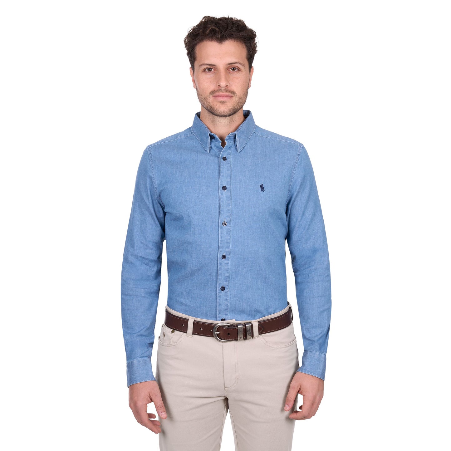 Men’s Jeremy Tailored Long Sleeve Shirt – Chambray