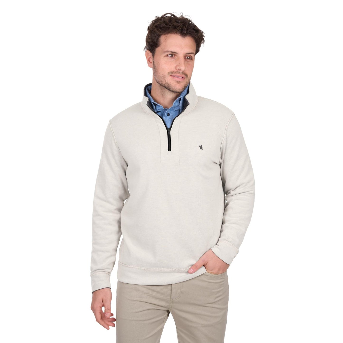 Thomas Cook Men’s Vic Reversible 1/4 Zip Neck Jumper