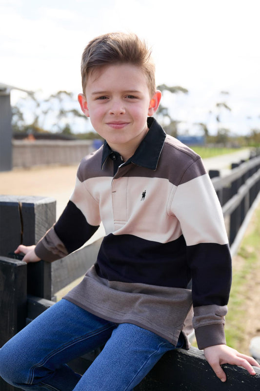 Thomas Cook Boy’s Brandon Stripe Rugby